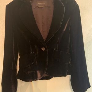 black velour jacket